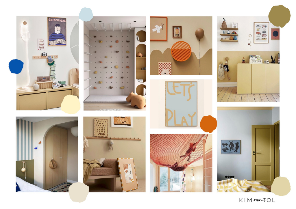 Speelse en kleurrijke inspiratie voor kinderhoek in familiehuis in Zwijndrecht